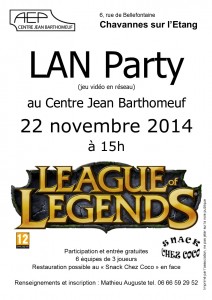 AEP - LAN party, affiche A5 2014-11-22